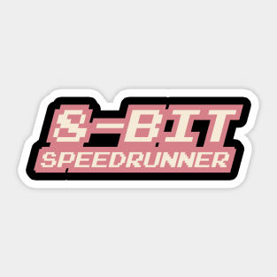 8-Bit Speedrunner Sticker